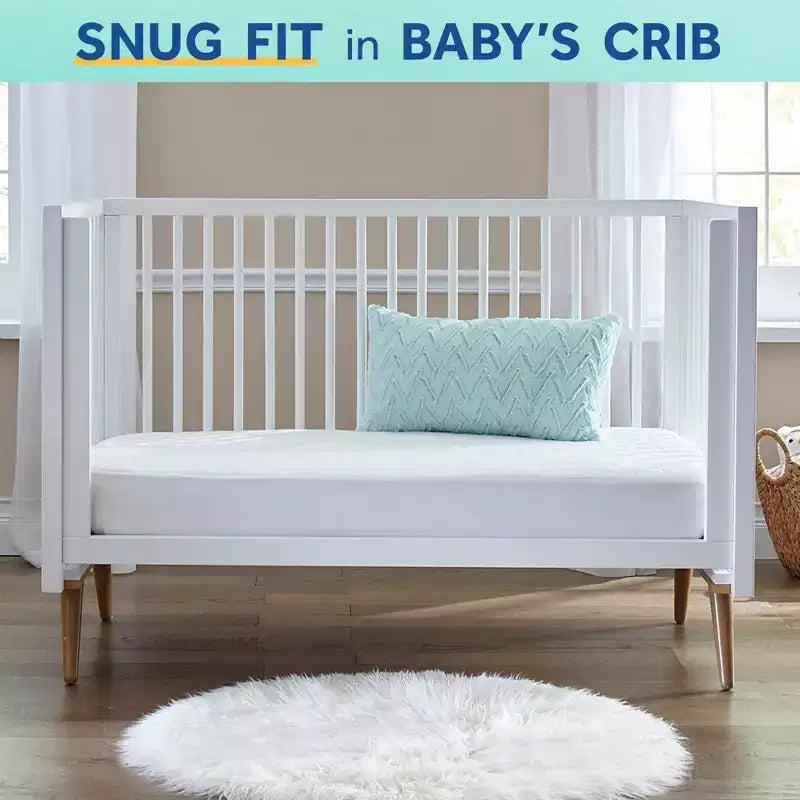 Matelas à ressorts 2 étapes pour lit de bébé et de tout-petit, blanc, pour 1 enfant (0 à 6 ans)