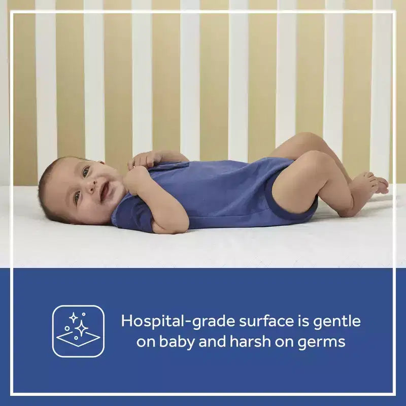 Matelas à ressorts 2 étapes pour lit de bébé et de tout-petit, blanc, pour 1 enfant (0 à 6 ans)