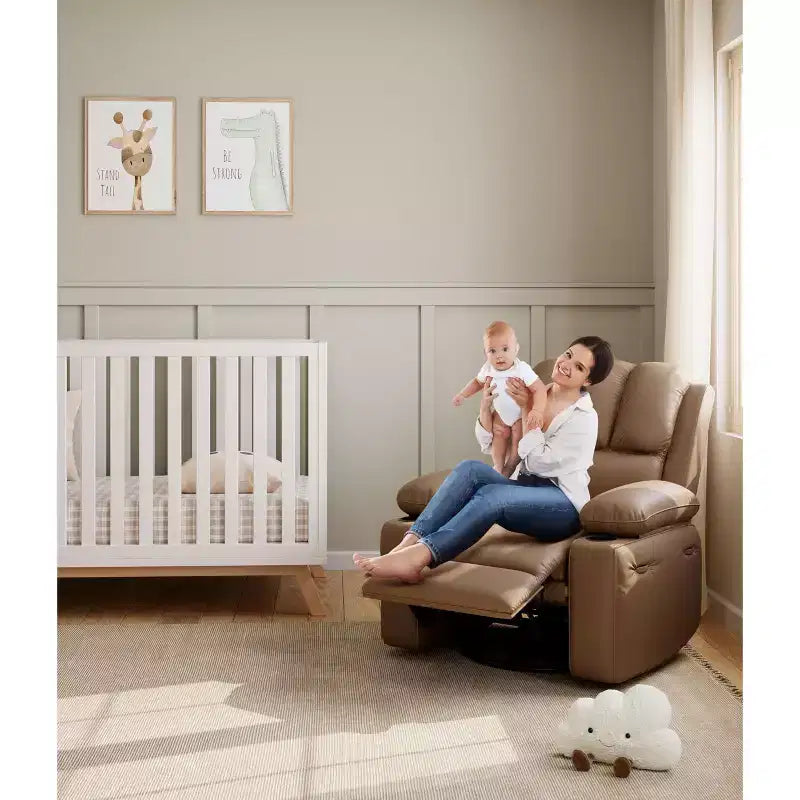 Fauteuil inclinable électrique avec chauffage et massage, pivotant à 360° | Cuir PU | Monoplace