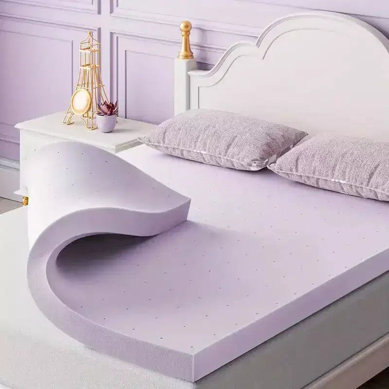 Surmatelas en mousse ferme ventilée blanche de 2 pouces – 1 à 2 personnes
