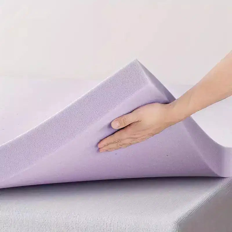 Surmatelas en mousse ferme ventilée blanche de 2 pouces – 1 à 2 personnes