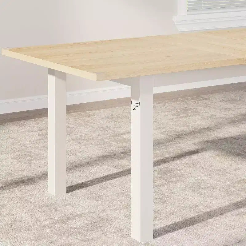 Ensemble table à manger extensible 63 po pour 4-6 personnes avec 2 bancs et 2 tabourets, cadre en métal et plateau en bois MDF, grands meubles de cuisine et de salle à manger peu encombrants