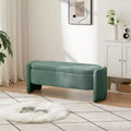 TUYOHW Oval Storage Bench with Large Storage Space, Contemporary Bench Modern Bench for Living Room and Bedroom
