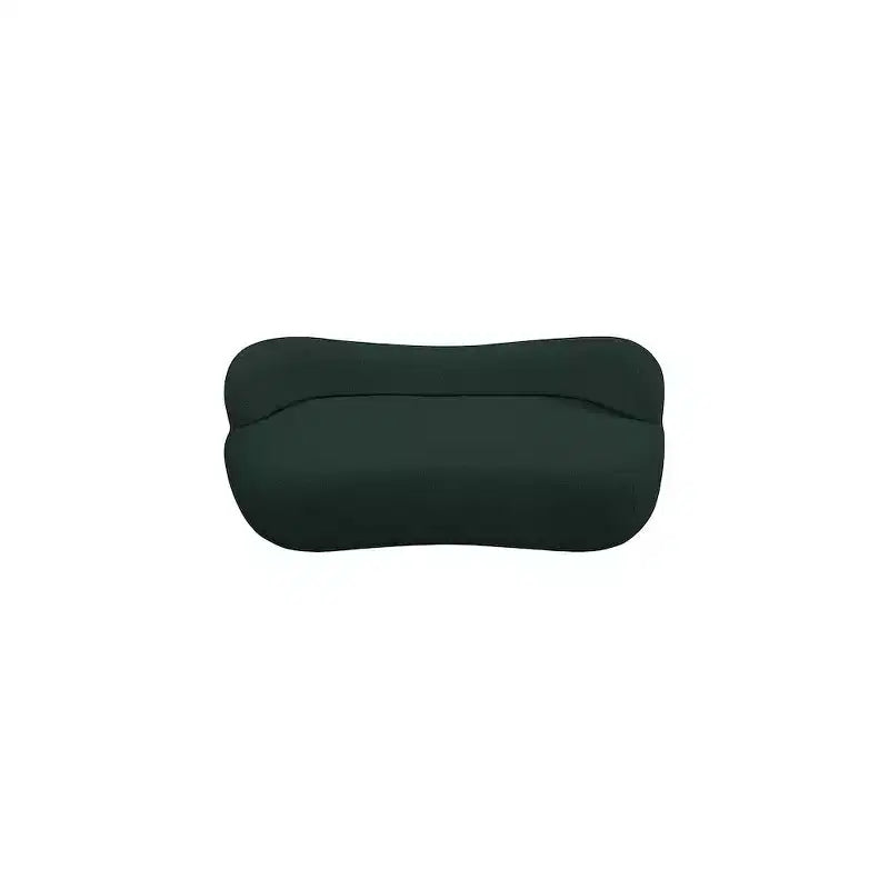 Banc en tissu bouclé, dossier courbé, contemporain, 1 place