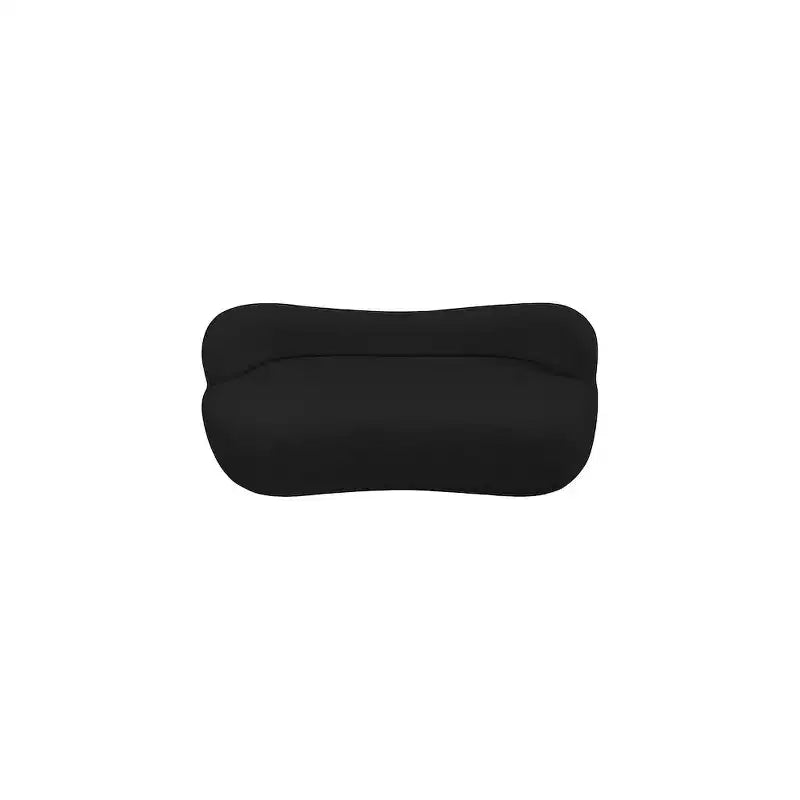 Banc en tissu bouclé, dossier courbé, contemporain, 1 place