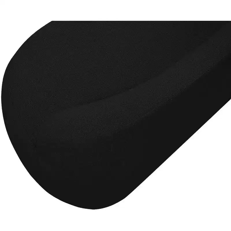 Banc en tissu bouclé, dossier courbé, contemporain, 1 place