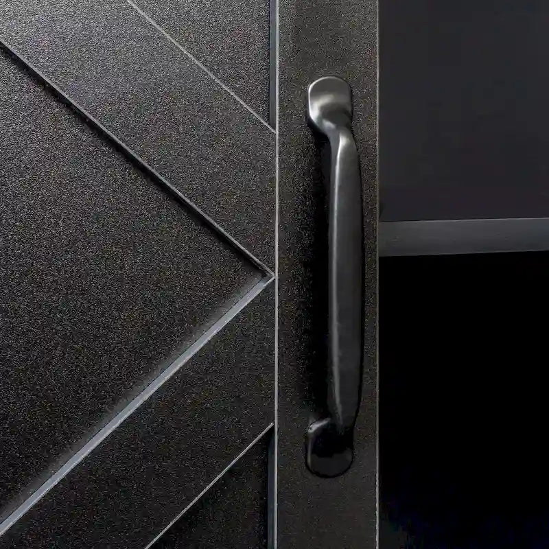 Mobile TV con ante e ripiani, 150 cm di larghezza – Espresso / Nero / Bianco