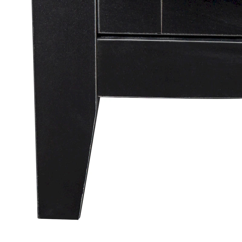 Mobile TV con ante e ripiani, 150 cm di larghezza – Espresso / Nero / Bianco