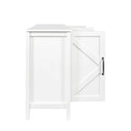 Mobile TV con ante e ripiani, 150 cm di larghezza – Espresso / Nero / Bianco