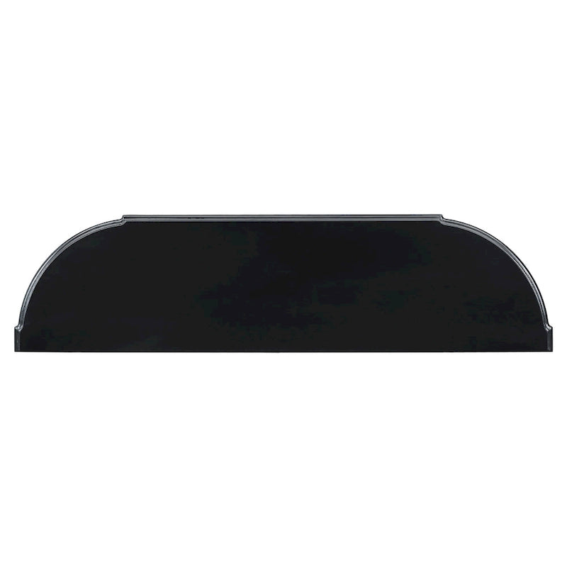 Console curva da 52" con 4 cassetti e ripiano – Blu antico/Nero