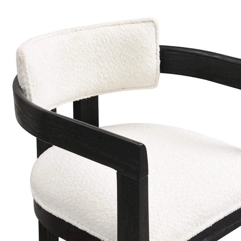 Beige / Nero / Marrone – Set Bar in Bouclé Altezza Bancone, 3 Pezzi (2 Posti)