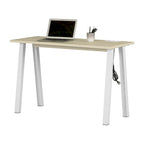 Scrivania singola per computer in rovere bianco e sbiancato – Stile scandinavo