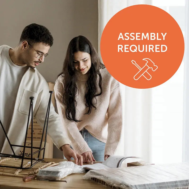 Scrivania singola per computer in rovere bianco e sbiancato – Stile scandinavo
