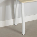 Scrivania singola per computer in rovere bianco e sbiancato – Stile scandinavo