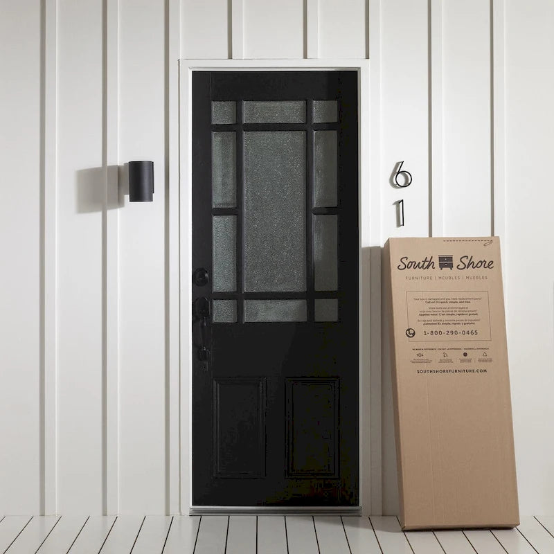 Scrivania singola per computer in rovere bianco e sbiancato – Stile scandinavo