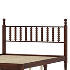 Letto matrimoniale Queen size con testiera a forma di zucca – Struttura in legno, 2 posti (Bianco / Noce / Naturale)