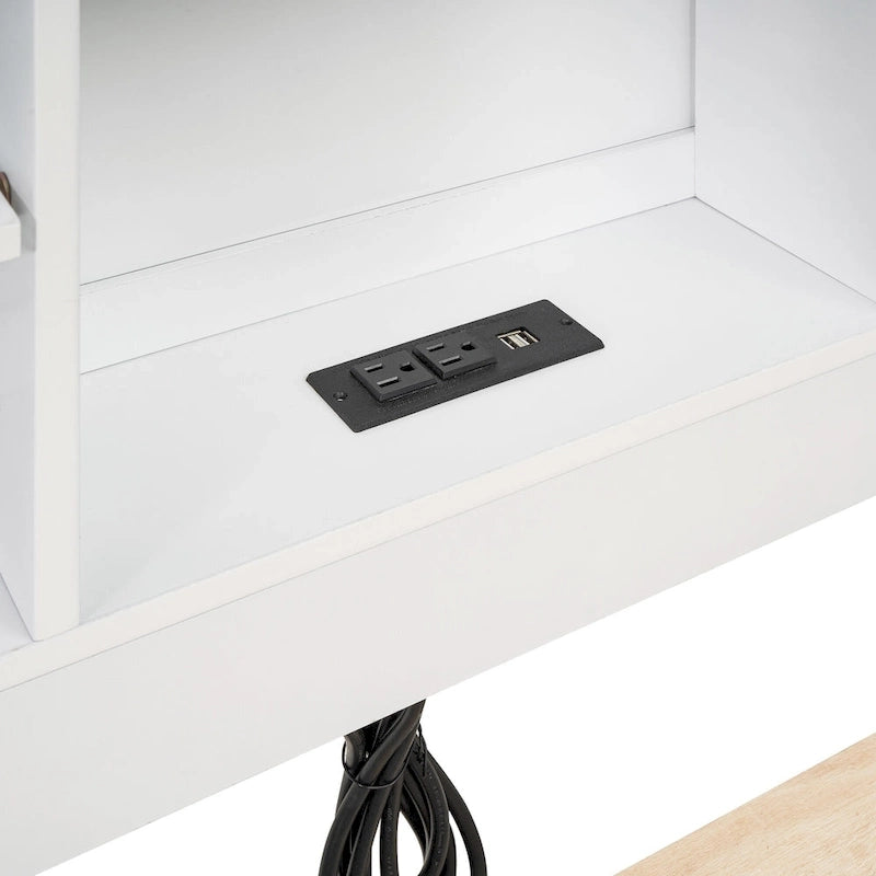 Letto a Piattaforma Grigio / Bianco con 3 Cassetti e Letto Estraibile — Piazza e Mezza + Singolo, per 2 Persone