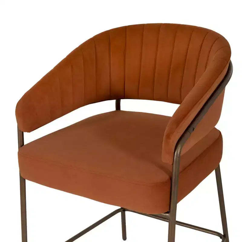 Linon Ensemble de 2 tabourets de bar à hauteur de comptoir Pernell Caramel