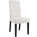 Modway Confer Dining Fabric Side Chair Beige: Upholstered Polyester, Wood Frame, 287lb Capacity