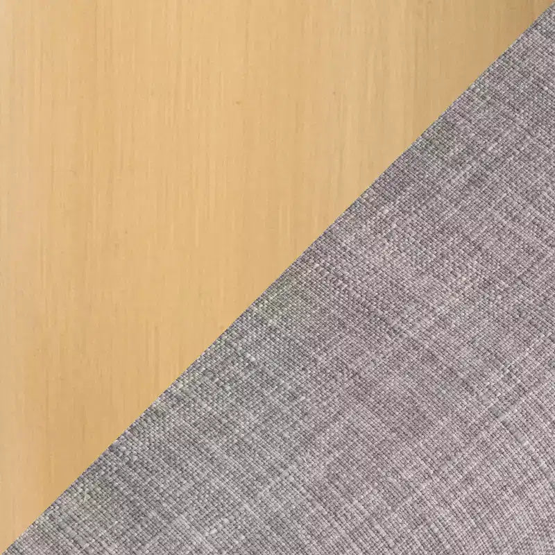 Fauteuil de travail en tissu gris, piètement doré 4 branches, une place