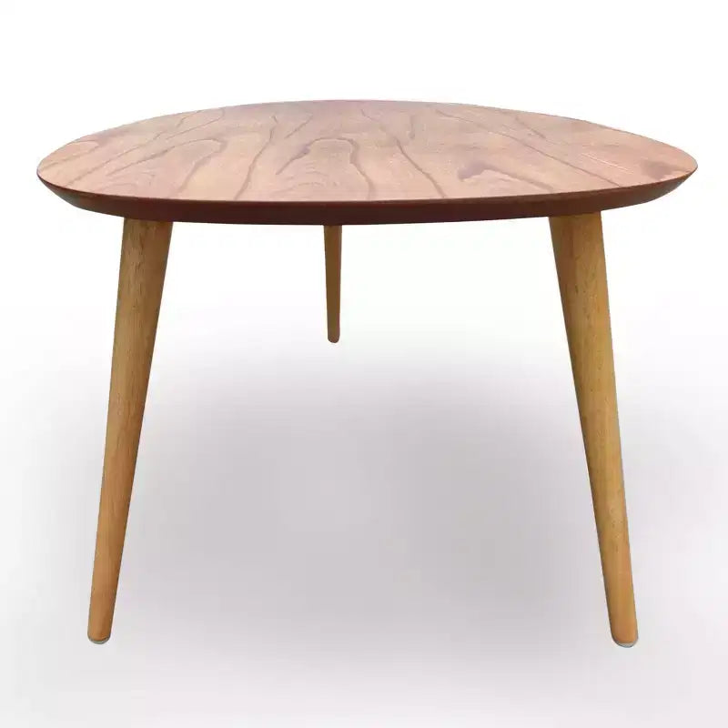 Table basse ovale Noyer naturel – Moderne milieu de siècle, 1 place