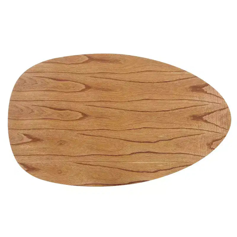 Table basse ovale Noyer naturel – Moderne milieu de siècle, 1 place