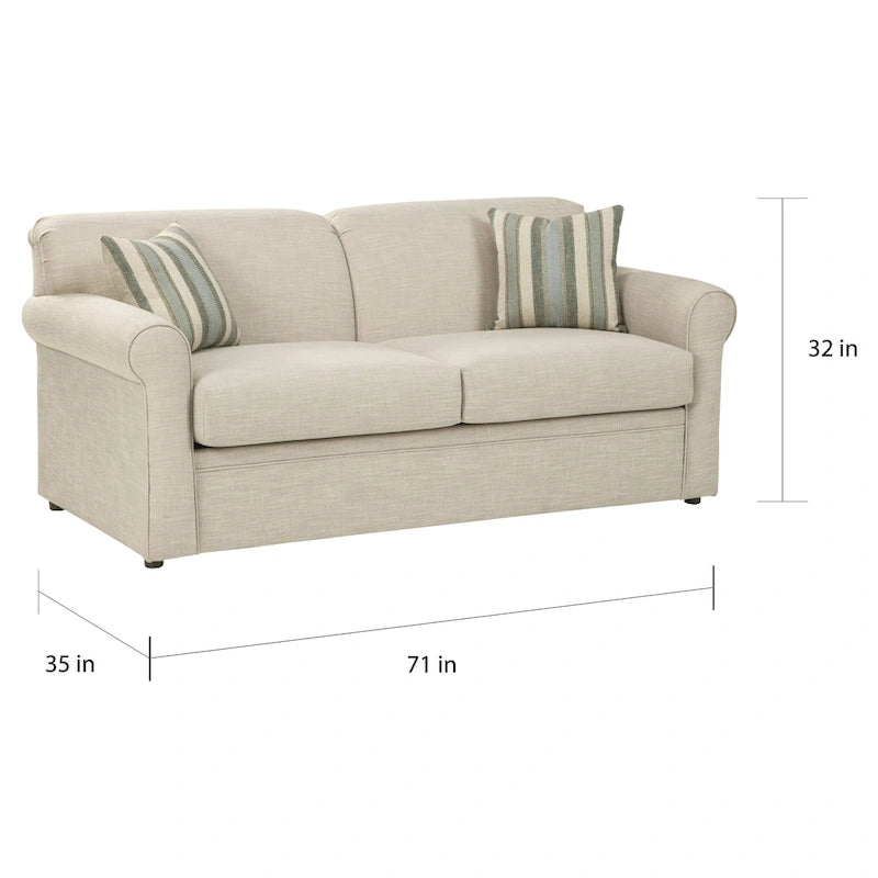 Divano letto trasformabile Ivory – Singolo / Matrimoniale / Queen, Posti a sedere/letto 1–2