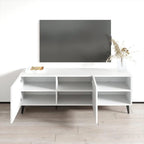 Mobile TV da 59", bianco/nero opaco, adatto per TV fino a 65"