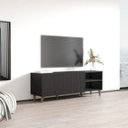 Mobile TV da 59", bianco/nero opaco, adatto per TV fino a 65"