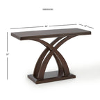 Tavolo consolle a piedistallo Espresso Cherry X