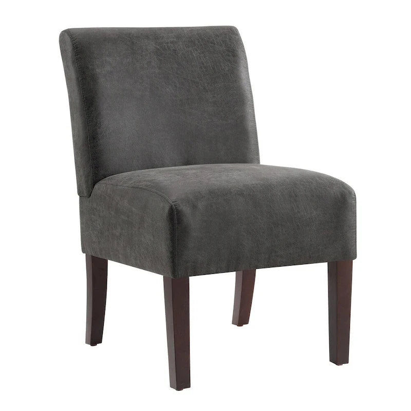 Set di 3 pezzi contemporaneo con poltrona e tavolino laterale (2 persone) marrone/grigio