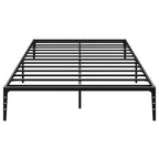 Struttura Letto a Piattaforma in Metallo Nero – Nessuna Rete a Molle, Supporto a 6/12 Gambe, Singolo/Matrimoniale/Queen