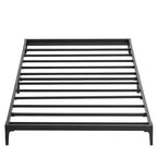 Struttura Letto a Piattaforma in Metallo Nero – Nessuna Rete a Molle, Supporto a 6/12 Gambe, Singolo/Matrimoniale/Queen