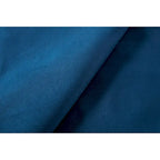 Letto matrimoniale Queen size in velluto blu / avorio – testiera capitonné ad ali, 2 persone