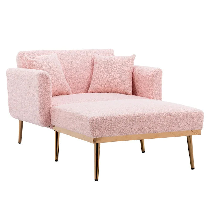 Poltrona a botte Teddy bianca/grigia/rosa/arancione – 1 posto