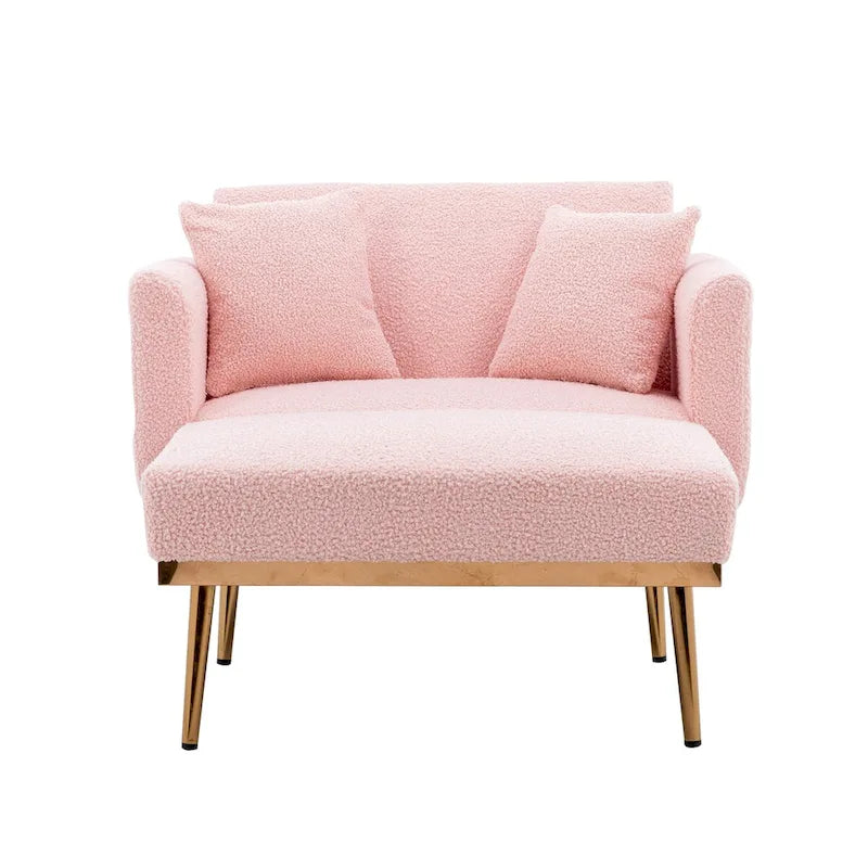 Poltrona a botte Teddy bianca/grigia/rosa/arancione – 1 posto