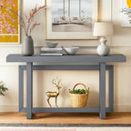 Consolle Blu Scuro / Grigio Scuro / Bianca, Stile Industriale, Montaggio 1 Persona