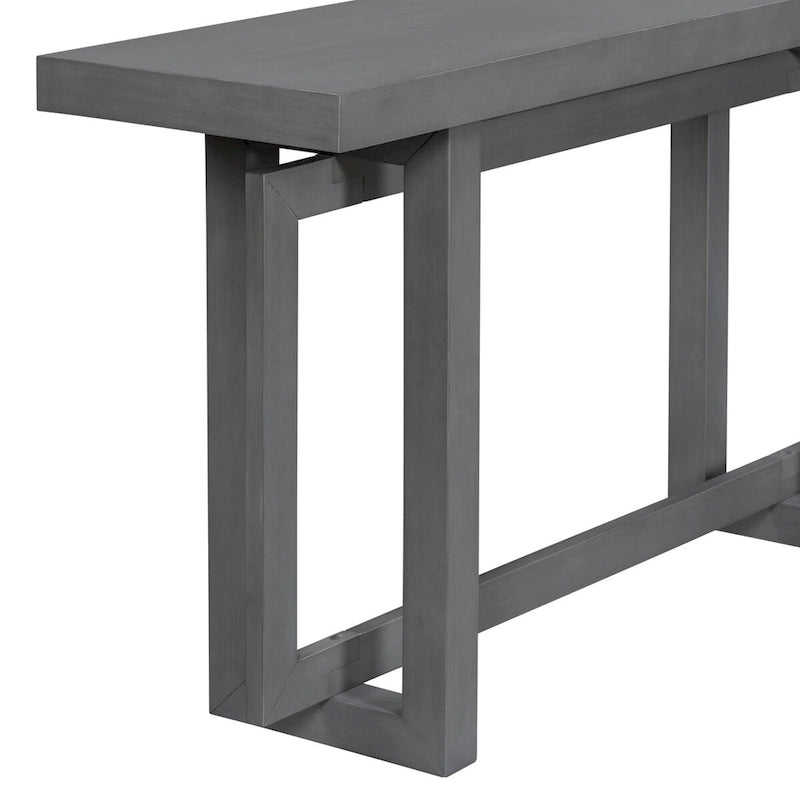 Consolle Blu Scuro / Grigio Scuro / Bianca, Stile Industriale, Montaggio 1 Persona