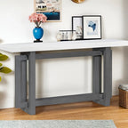 Consolle Blu Scuro / Grigio Scuro / Bianca, Stile Industriale, Montaggio 1 Persona