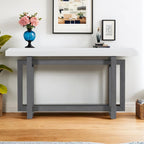 Consolle Blu Scuro / Grigio Scuro / Bianca, Stile Industriale, Montaggio 1 Persona