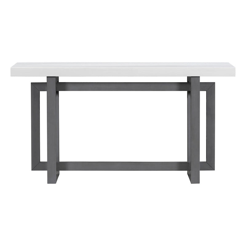 Consolle Blu Scuro / Grigio Scuro / Bianca, Stile Industriale, Montaggio 1 Persona
