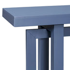 Consolle Blu Scuro / Grigio Scuro / Bianca, Stile Industriale, Montaggio 1 Persona